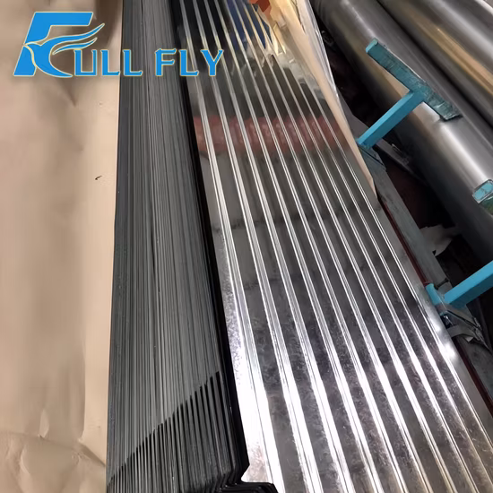 Baumaterial Wellpappe PPGI/PPGL 0,12-1,5 mm verzinktes vorlackiertes Stahldachziegelblech