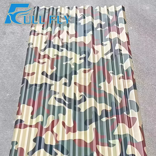 Baumaterial Wellpappe PPGI/PPGL 0,12-1,5 mm verzinktes vorlackiertes Stahldachziegelblech